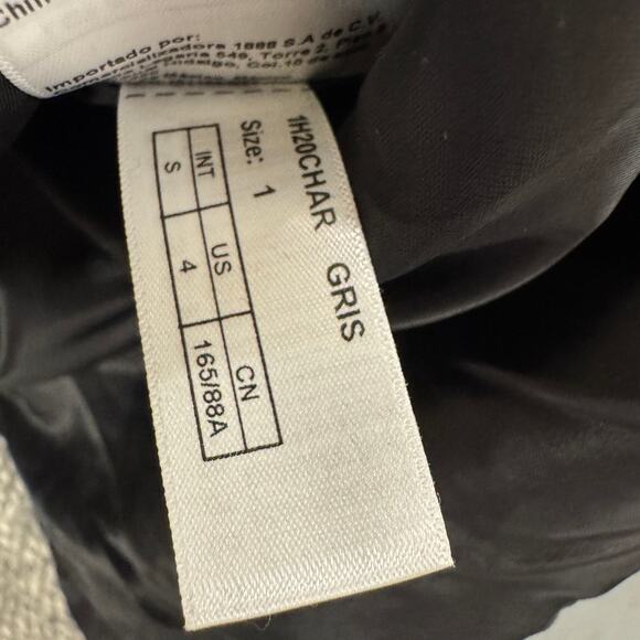 BA&SH Jacket Womens Small Gray Wool Blend Charly Lady Coat Oversized Gray Knit - Picture 9 of 10